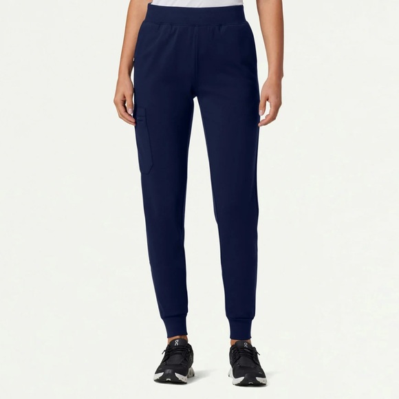 Jaanuu Pants - Jaanuu Rubi Slim UltraSOFT Scrub Jogger, Midnight Navy, Size Small